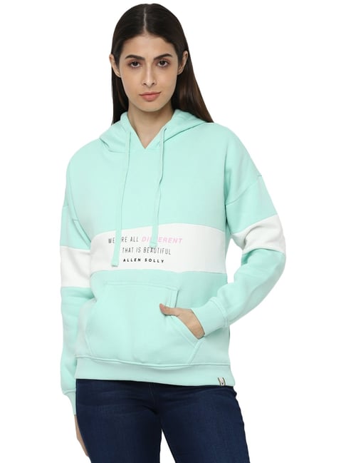 Buy Allen Solly Blue White Striped Sweatshirt for Women Online Tata CLiQ