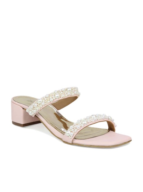 Inc.5 Women's Peach Ethnic Sandals Price in India