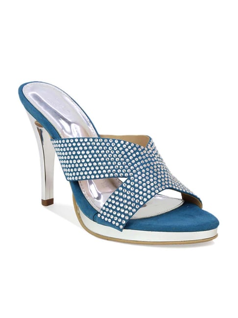 Inc 5 Inc.5 Women's Blue Ethnic Stilettos