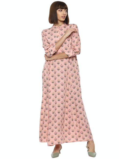 Van Heusen Pink Floral Print Dress Price in India