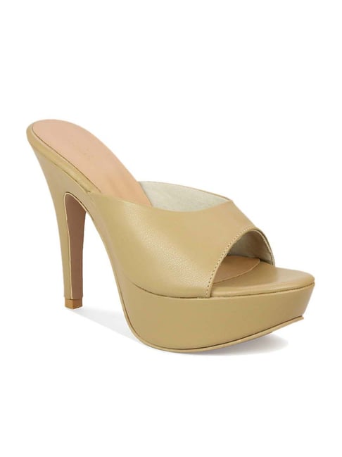 Inc 5 Inc.5 Women's Beige Casual Stilettos