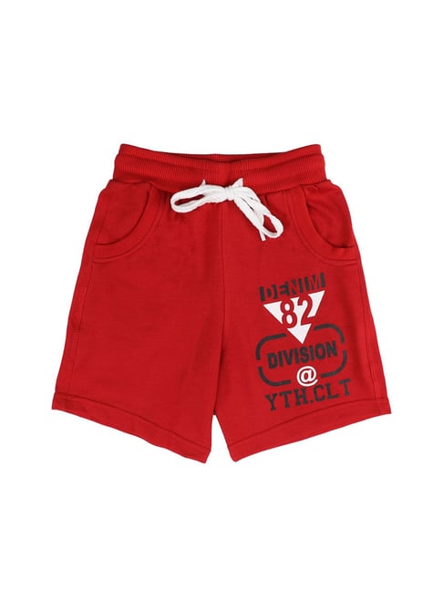 Buy Proteens Kids Red Cotton Printed Capri for Boys Clothing Online @ Tata  CLiQ