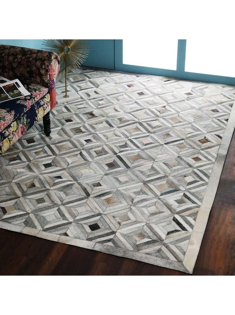Pequra Multicolor Leather XL Carpet - Set of 1