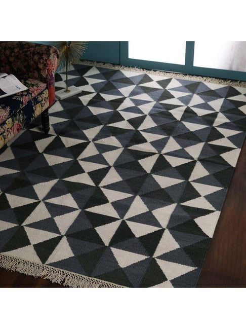 Pequra Grey & Beige Wool XL Carpet - Set of 1