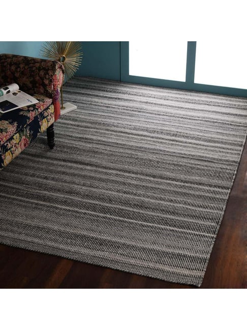 Pequra Black Wool XL Carpet - Set of 1