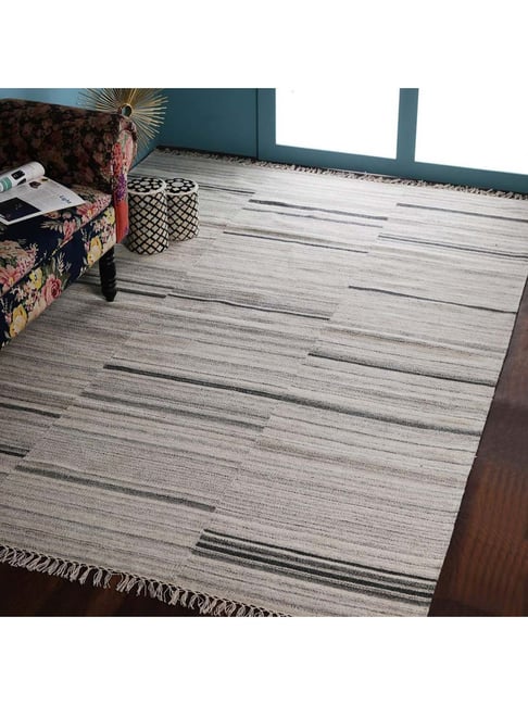 Pequra Beige & Grey Wool XL Carpet - Set of 1