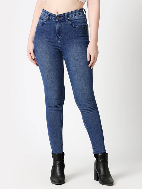 High Star Blue Slim Fit High Rise Jeans