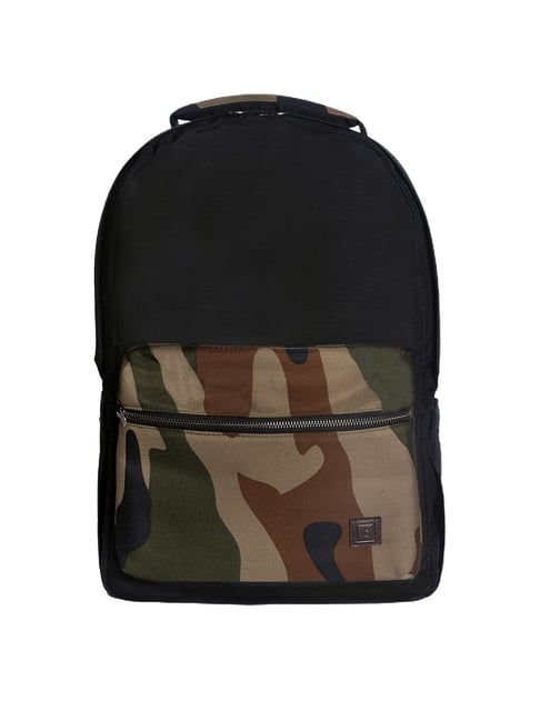 Carriall Classic Black Color Block Medium Laptop Backpack-picture-15