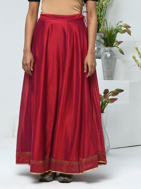 Red Ethnic Skirt  Buy Red Ethnic Skirt online in India