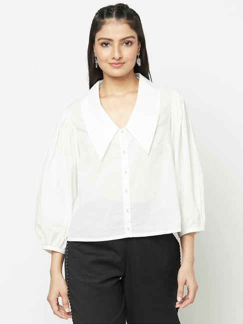 Fabindia White Cotton Shirt Price in India