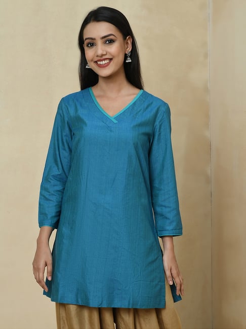 Buy Fabindia Blue Straight Kurti for Women Online Tata CLiQ