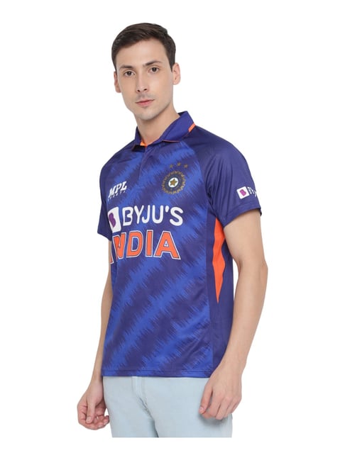 Buy MPL Sports Blue Team India Fan Jersey (Virat Kohli) for Mens Online ...