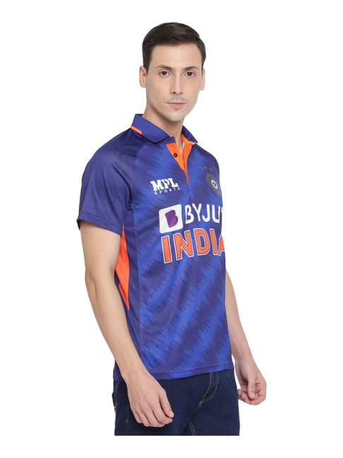 Buy MPL Sports Blue Team India Fan Jersey (Rohit Sharma) for Mens ...