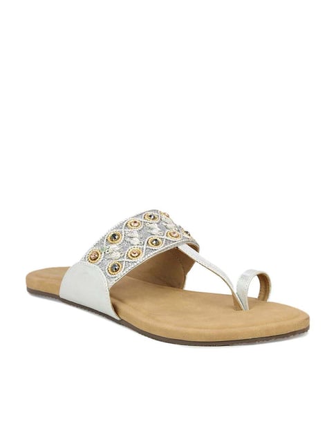 Buy Gold Flat Sandals for Women by Chere Online | Ajio.com