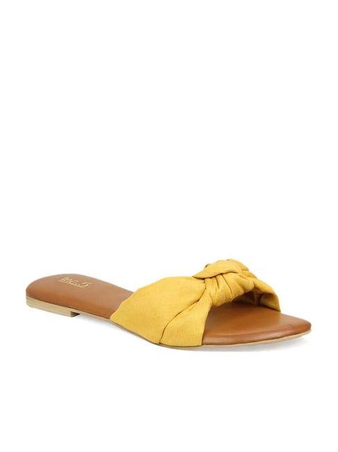 Inc 5 Inc.5 Women's Yellow Casual Sandals