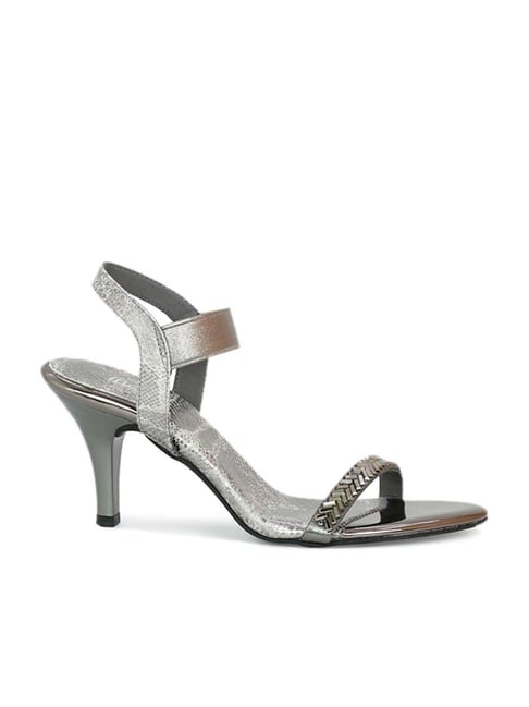 Gunmetal discount strappy heels