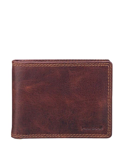 Orange Bifold Wallet & Coin Pouch – Bicyclist: Handmade Leather Goods