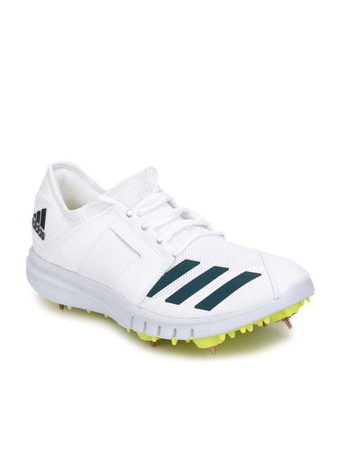 Buy Adidas Men's Howzat Spike 20 Pastel White Cricket Shoes for