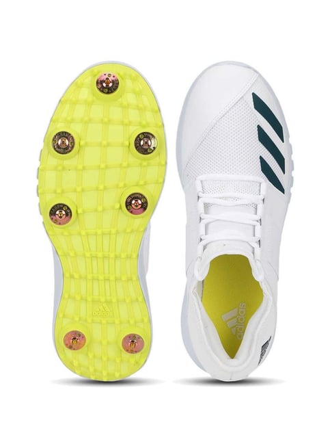Adidas Men's Howzat Spike 20 Pastel White Cricket Shoes