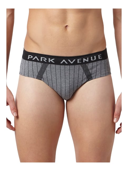Buy Park Avenue Grey Striped Briefs for Men's Online @ Tata CLiQ