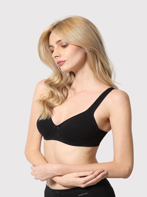 Buy Van Heusen Black Non Wired Non Padded Full Coverage Bra for Women  Online @ Tata CLiQ