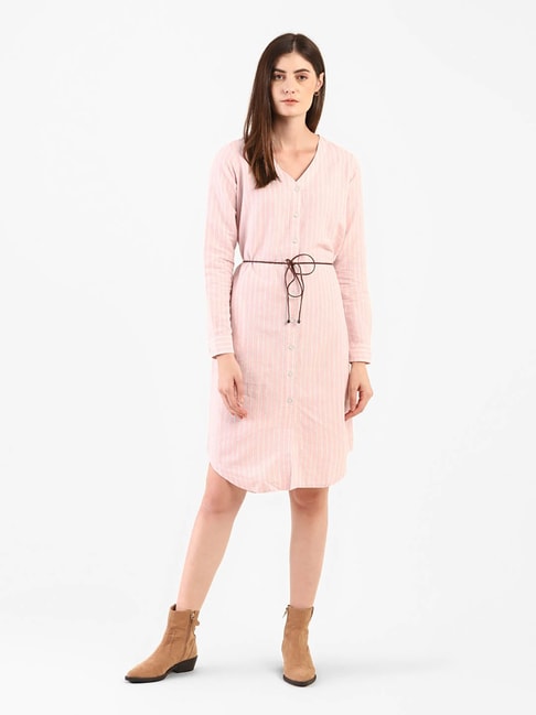 Levi's Pink Striped Dress Price in India