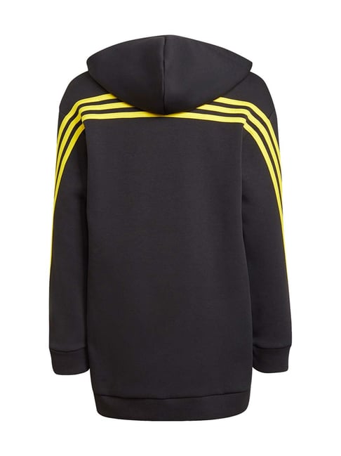 Black and sale yellow adidas hoodie