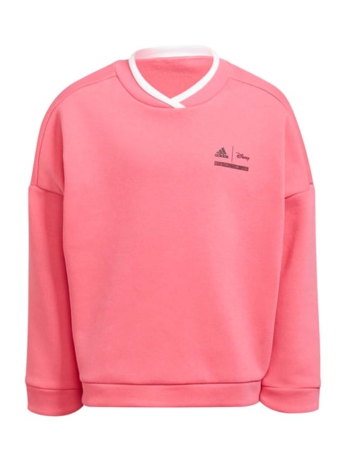 Buy Adidas Kids Pink Cotton Sweatshirt for Girls Clothing Online
