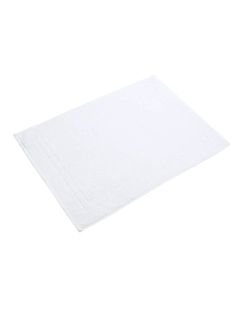 Buy Mark Home White Cotton Bath Mats Set of 1 at Best Price Tata CLiQ