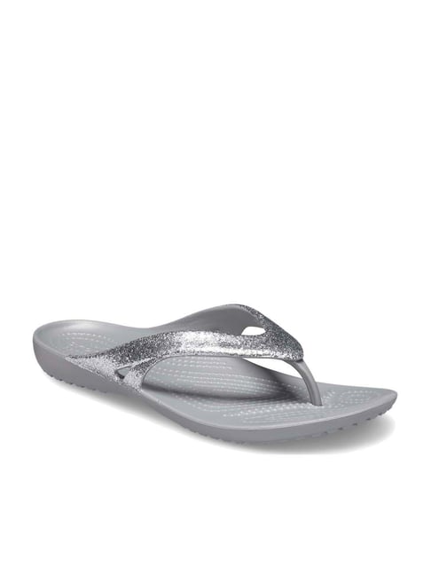 Crocs Women's Kadee Grey Flip Flops