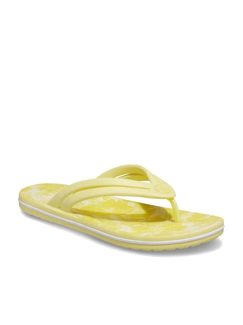 Crocs Women's Crocband Yellow Flip Flops