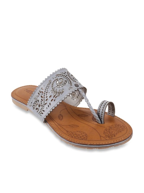 Metro Women's Grey Toe Ring Sandals Price in India