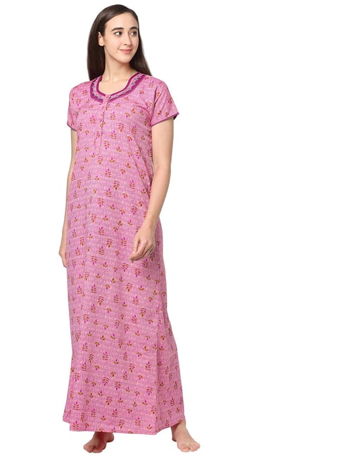 Sweet Dreams Pink Printed Nighty