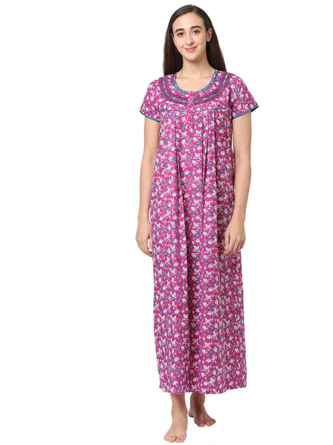 Sweet Dreams Pink Floral Print Nighty