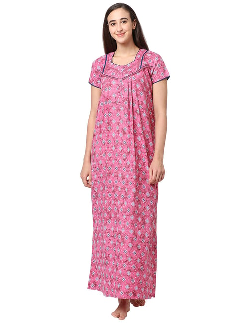 Sweet Dreams Pink Printed Nighty