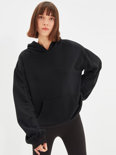 Buy Black Sweatshirt & Hoodies for Women by TRENDYOL Online