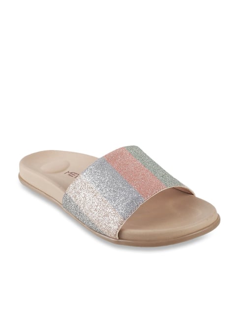 LULU Glitter Back-Strap Sandals - Latte Beige (ET2-A94) | FitFlop Singapore