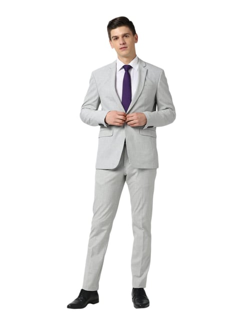 Light silver gray three-piece suit | Tailor Store®