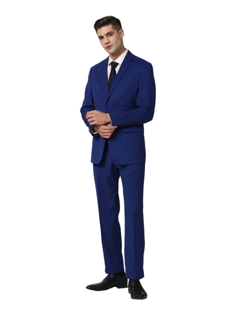 Buy Peter England Royal Blue Regular Fit Two Piece Suit for Mens Online @  Tata CLiQ