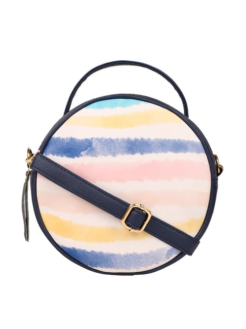 Bagsy Malone Navy Blue Printed Medium Handbag-picture-15