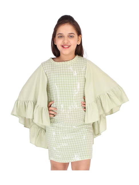 Girl'S Party Wear Poncho Dress For Kids