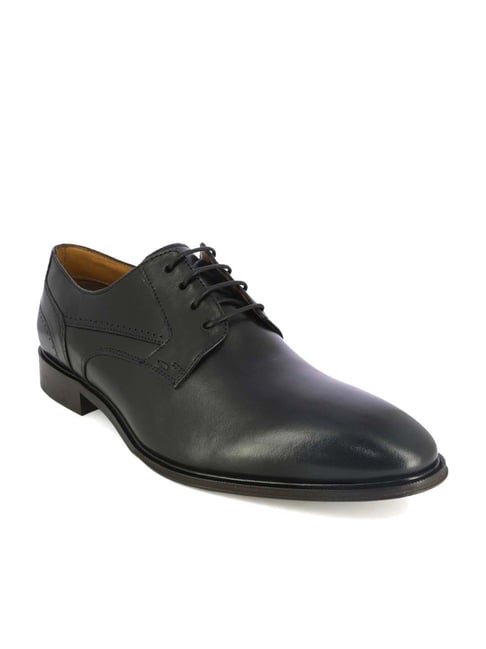 Alberto Torresi Men's Black Derby Shoes