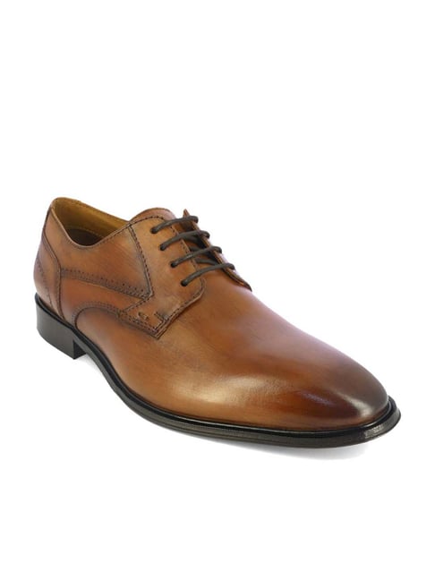 Alberto Torresi Men's Tan Derby Shoes