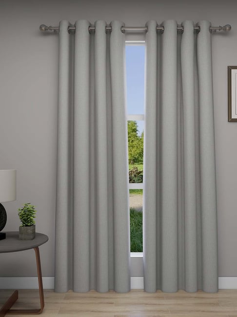 GM Grey Polyester Curtain - Set of 2-picture-16
