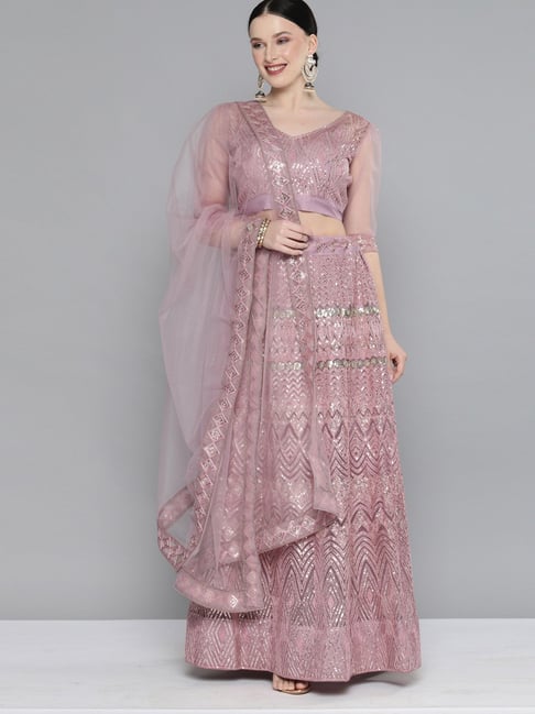 Zeel Clothing Women's Embroidered Soft Net Lehenga Choli With Dupatta  (2123-Dusty-Pink-Wedding-Stylish-Latest; Free Size) : Amazon.in: Fashion