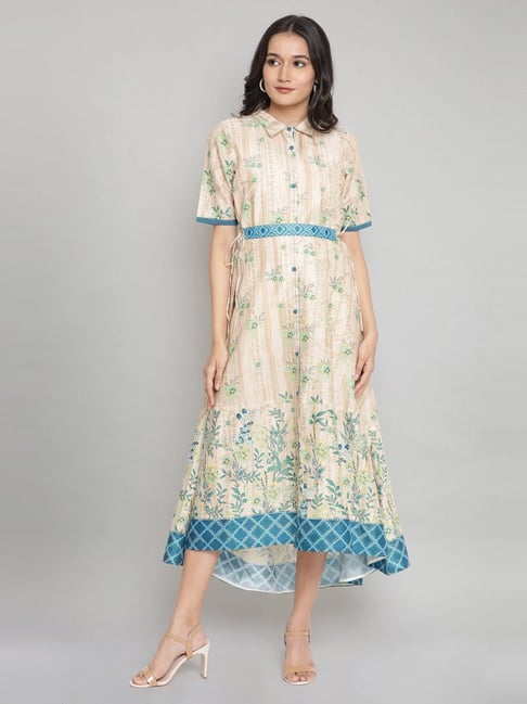 Shop Bow tie check print dupioni dress | eShakti