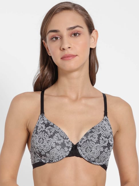 Jockey Black & White Under Wired Padded T-Shirt Bra