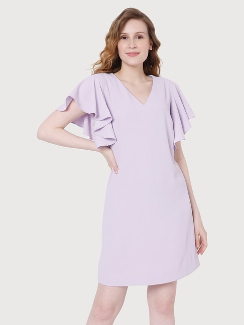 Vero Moda Purple Regular Fit Dress Price in India