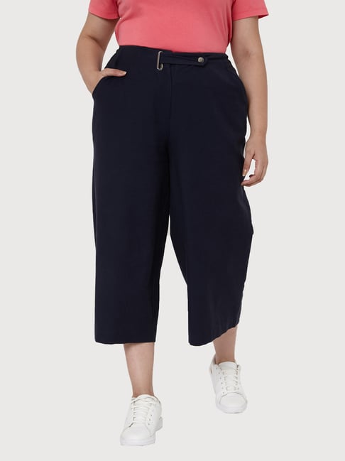 Vero Moda Navy Regular Fit Pants