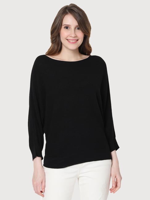 Vero Moda Black Regular Fit Sweater